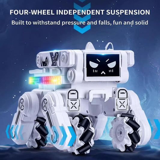 Smart Robot Toy Car for Kids – 2.4G Remote Control Dancing Robot with Lights, Music & Movable Arms UAE