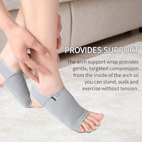 Plantar Fasciitis Arch Support Sleeves – Foot Compression Wrap with Gel Pad for Pain Relief & Tendon Support
