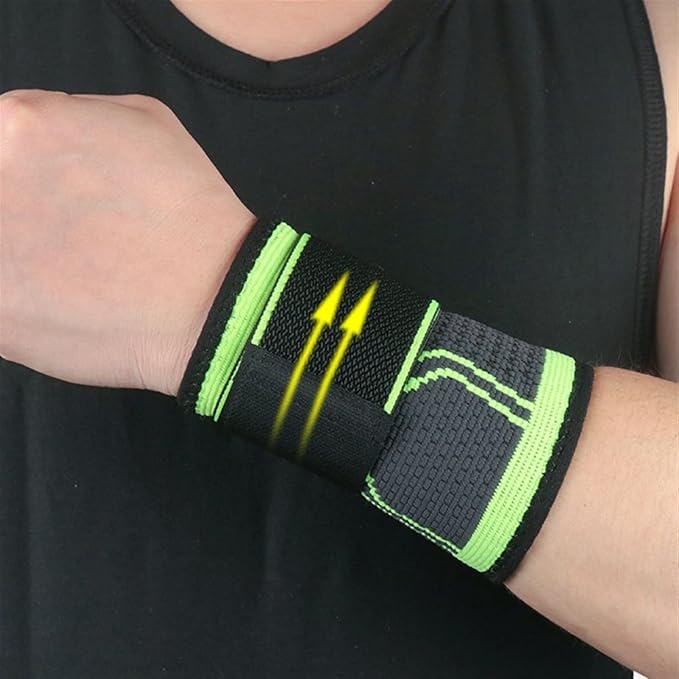 Premium Wrist Support Strap for Gym, Fitness & Sports – Adjustable Compression Wrap for Pain Relief & Lifting