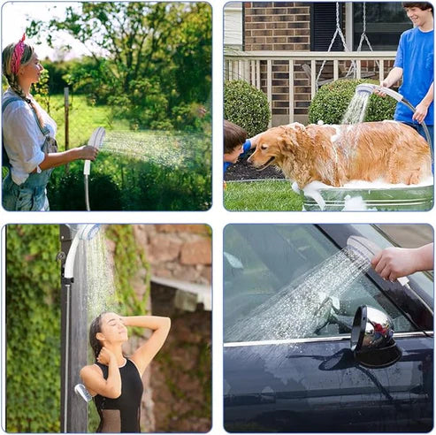 Portable Outdoor Shower Pump β Rechargeable & Waterproof | For Camping, Car & Pet Wash