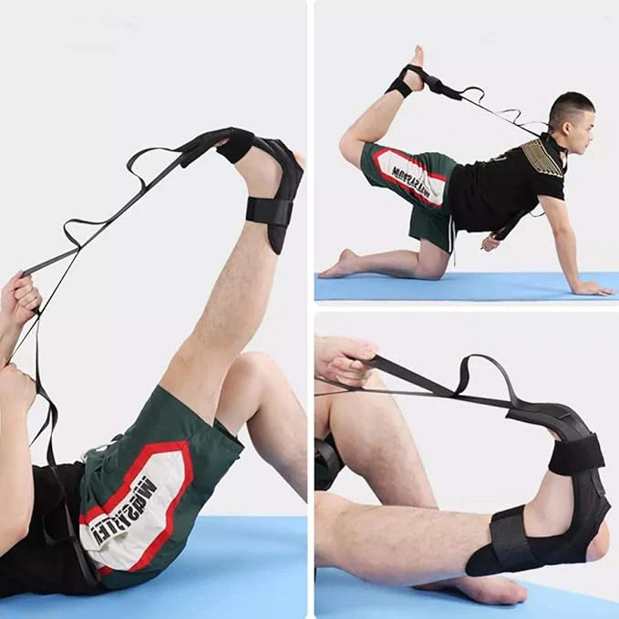 Stretch & Flex Foot Arm Exerciser Strap – Pain Relief & Posture Corrector for Home Fitness & Rehab