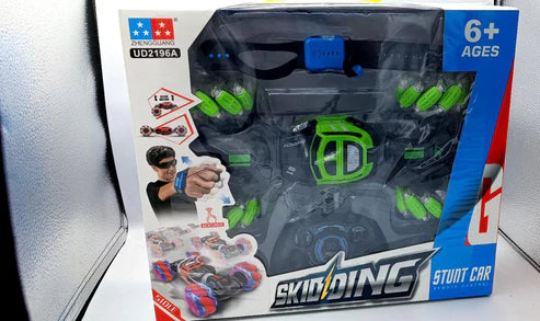 Hand Gesture Remote Control Stunt Car – 360° Spinning & Drift Toy for Kids (Rechargeable)