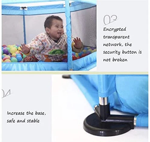 Soft-Safe Baby Playpen with Balls | Large Foldable Kids Activity Ball Pool – Non-Toxic & Portable
