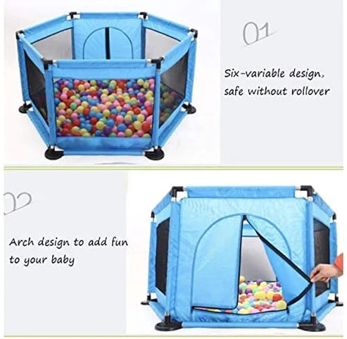 Soft-Safe Baby Playpen with Balls | Large Foldable Kids Activity Ball Pool – Non-Toxic & Portable