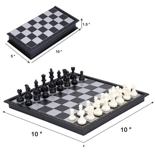 Magnetic Folding Chess Set – Portable Travel Board Game for Kids & Adults