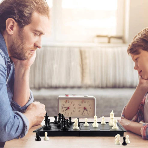Magnetic Folding Chess Set – Portable Travel Board Game for Kids & Adults