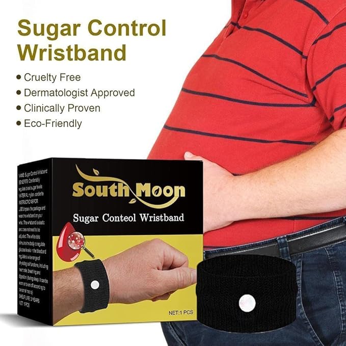South Moon Sugar Control Wristband – Natural Acupressure Band for Blood Sugar Balance & Daily Wellness