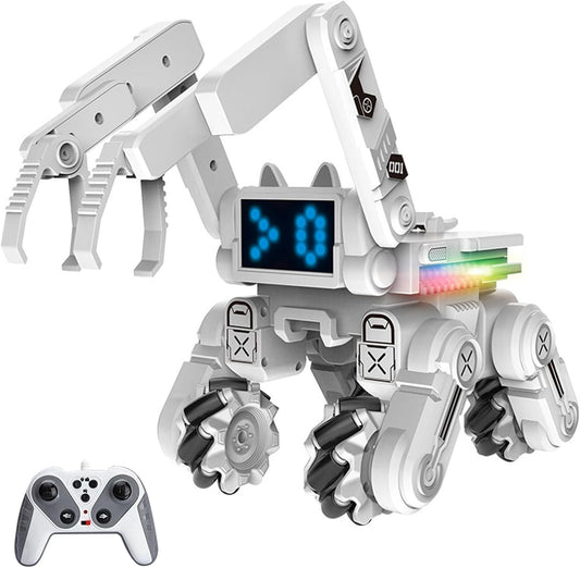 Smart Robot Toy Car for Kids – 2.4G Remote Control Dancing Robot with Lights, Music & Movable Arms UAE