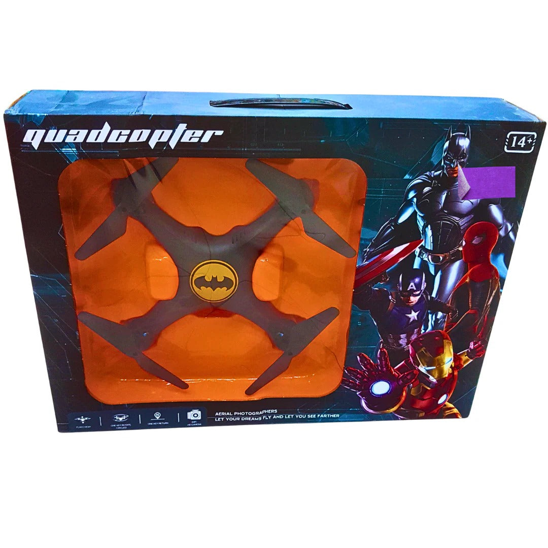Superhero Quadcopter Drone – Remote Control Flying Drone Toy with LED Lights for Kids UAE
