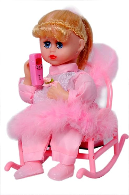 Baby Angel Doll – Rocking Chair Toy with Happy Music & Angel Wings | Light-Up Luxury Doll Gift for Girls 3+