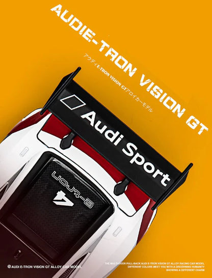 سيارة لعبة Audi e-Tron Vision GT المصبوبة - حركة سحب للخلف وتفاصيل واقعية