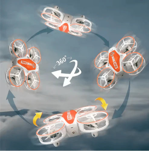 Mini 4-Axis Drone Toy – Remote Control with 360° Stunt Flip (No Camera)