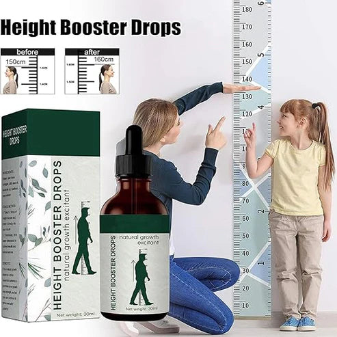 Height Booster Growth Drops – Natural Height Enhancer Formula for Teens & Adults (30ml)