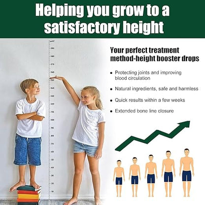 Height Booster Growth Drops – Natural Height Enhancer Formula for Teens & Adults (30ml)