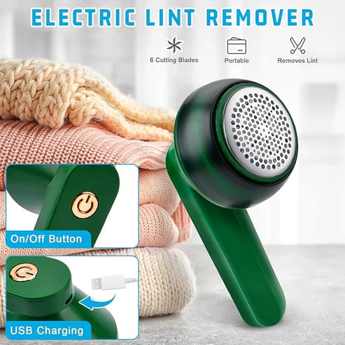 USB Rechargeable Lint Remover – Safe for All Fabrics | Clothes, Furniture & Toys