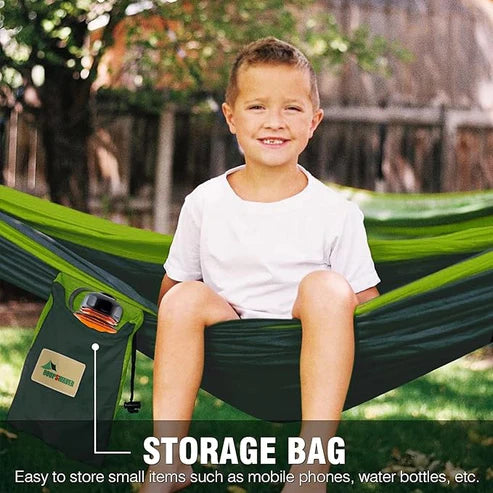 Sky Nest Camping Hammock with Mosquito Net & Rain Cover – Lightweight & Foldable