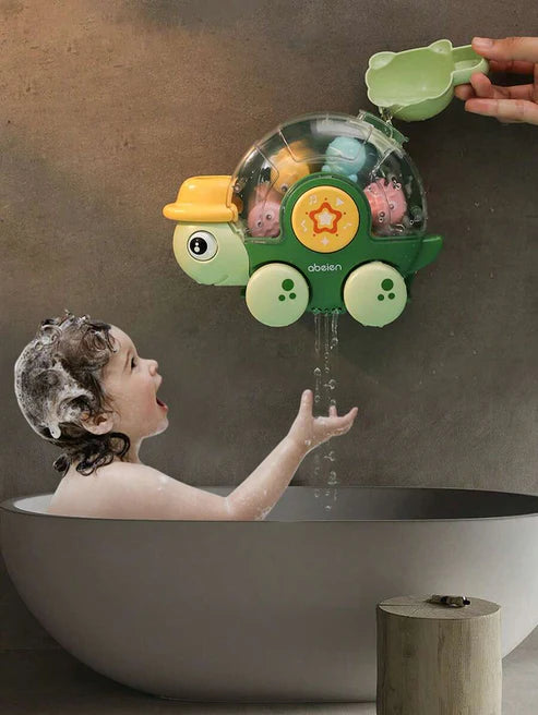 Turtle Baby Bath Toy with Waterfall Action – Educational & Fun Water Play Set for Toddlers (18+ Months)