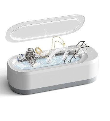 Ultrasonic Jewelry & Eyeglass Cleaner – Silent & Deep Cleaning in 3 Minutes | USB Rechargeable